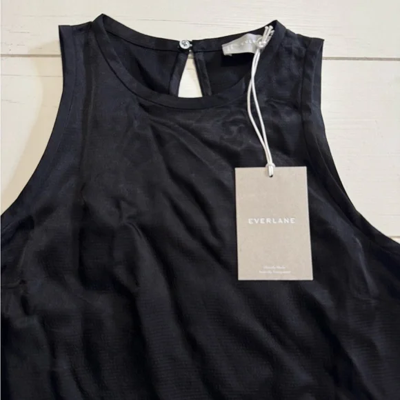 Everlane The Satin Racerback Top - Picture 2 of 3